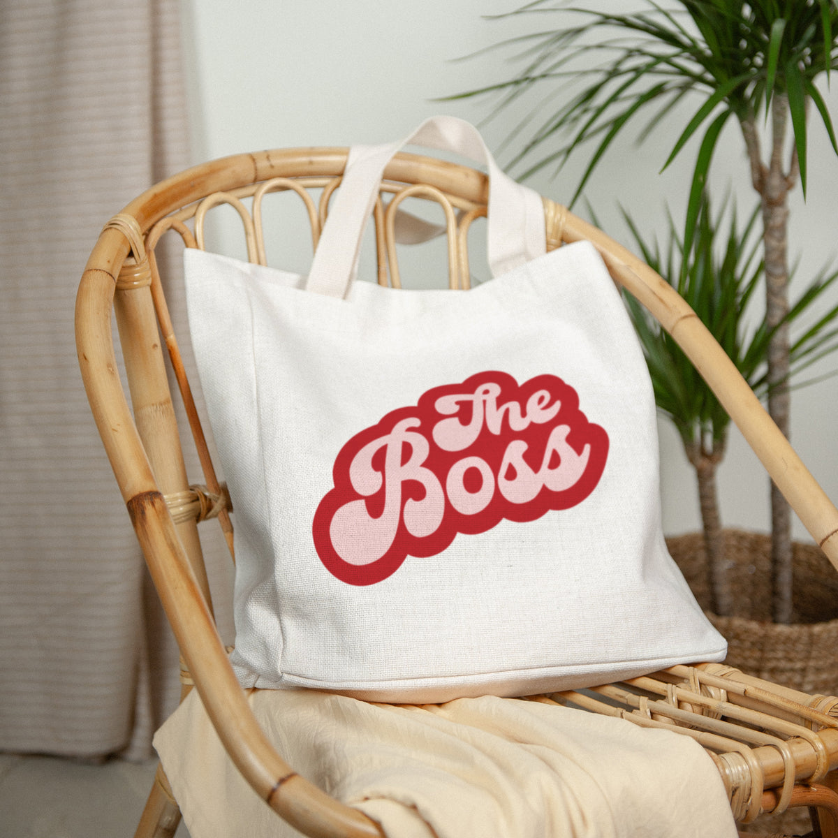 Tote bag Anse en toile C'est qui la Boss ? photo N° 2