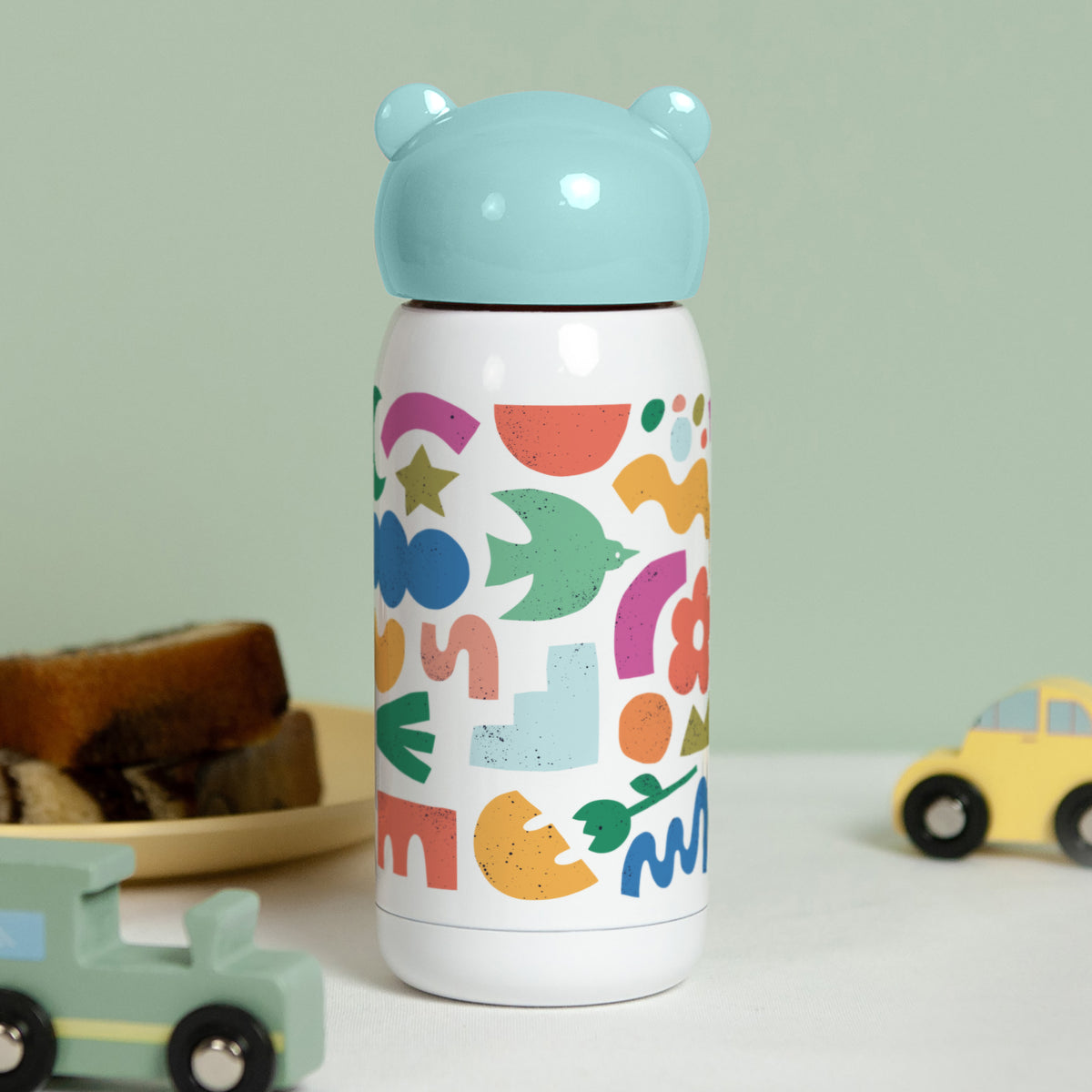Gourde enfant Bleue, 32 cl Happy Shapes photo N° 3