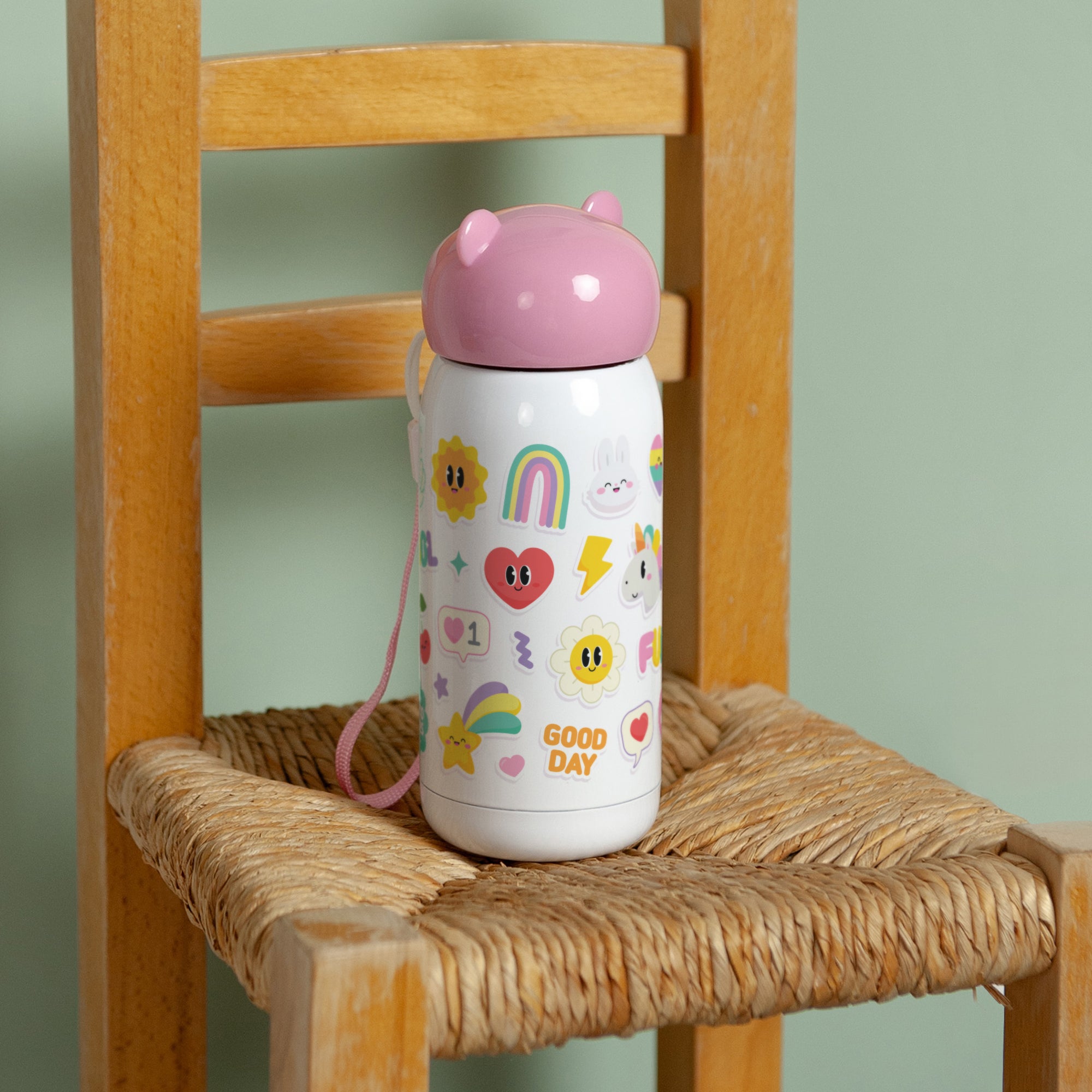 Gourde enfant Rose, 32 cl Good Vibes photo N° 3