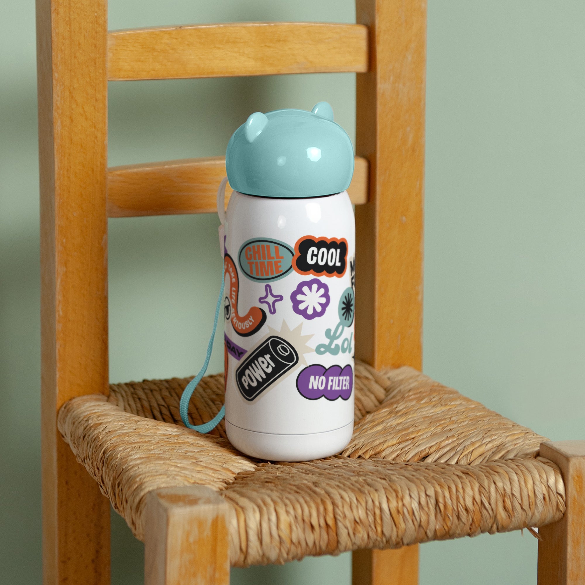 Gourde enfant Bleue, 32 cl Just Chill photo N° 4