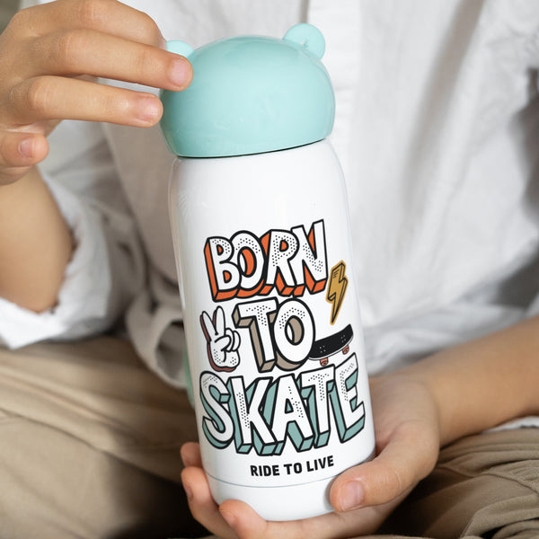 Gourde enfant Bleue, 32 cl Born to Skate photo