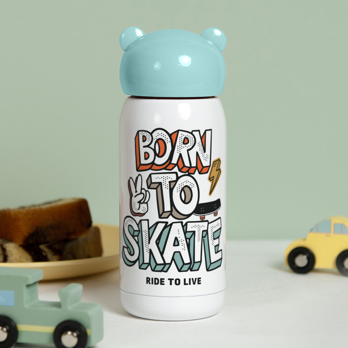 Gourde enfant Bleue, 32 cl Born to Skate photo N° 3