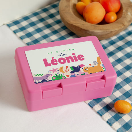 Boite goûter Rose Les P'tits Copains
