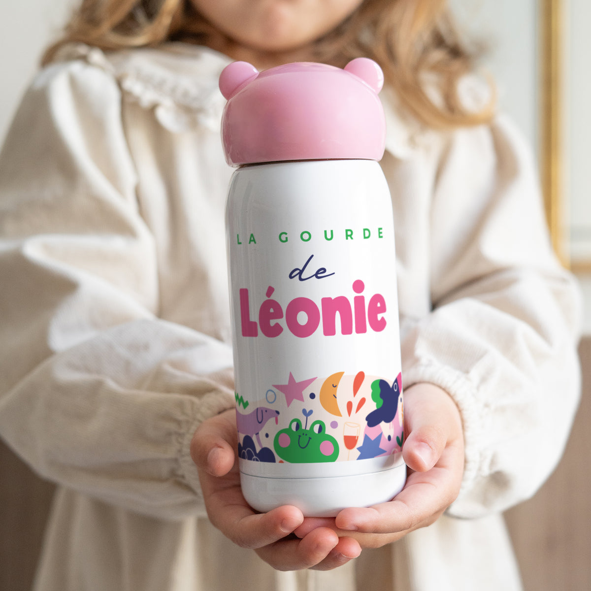 Gourde enfant Rose, 32 cl Les P'tits Copains photo N° 1