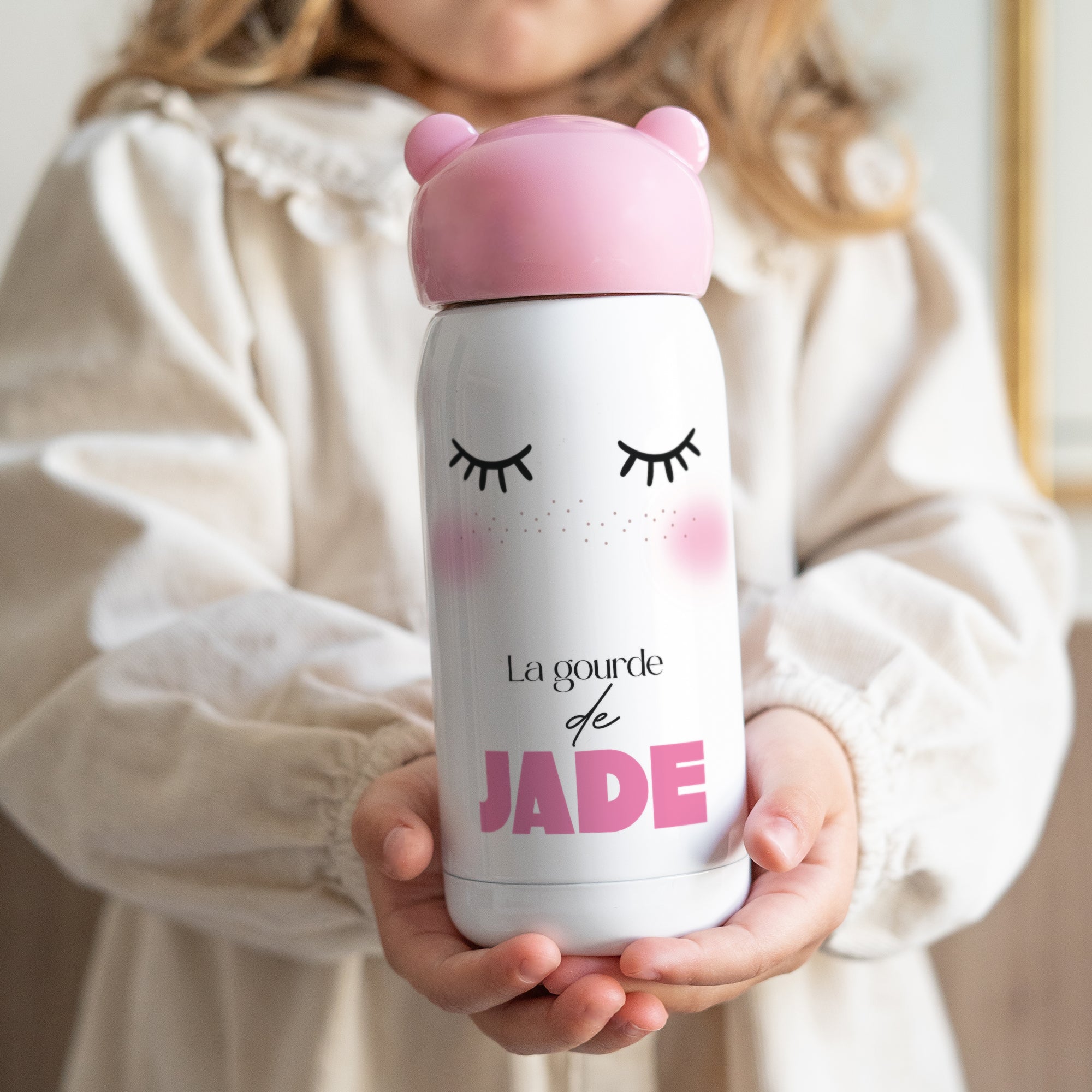 Gourde enfant Rose, 32 cl Frimousse photo N° 1