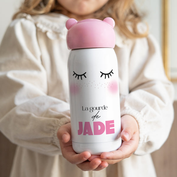 Gourde enfant Rose, 32 cl Frimousse photo