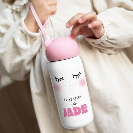 Gourde enfant Rose, 32 cl Frimousse