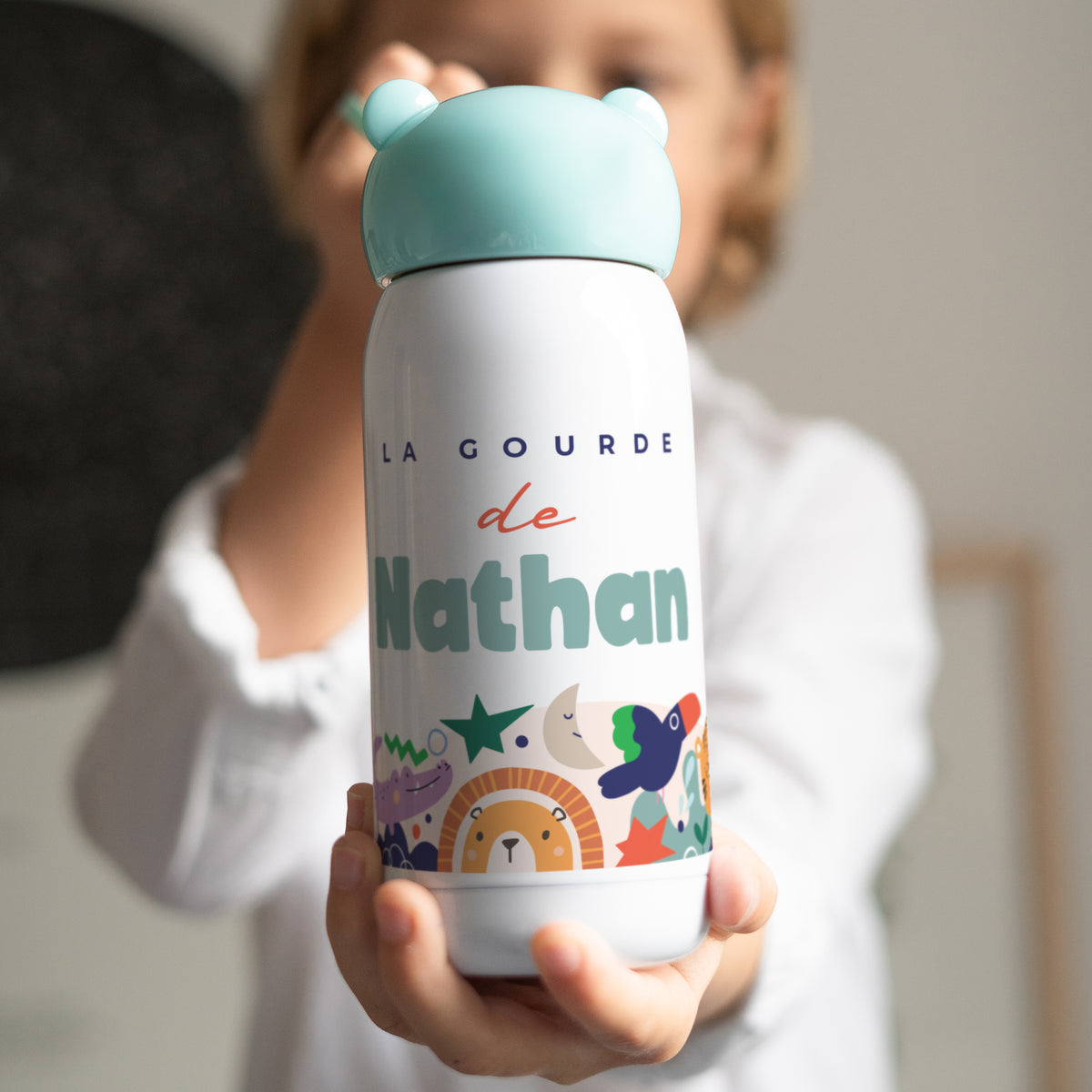 Gourde enfant Bleue, 32 cl Mini Roi photo N° 2