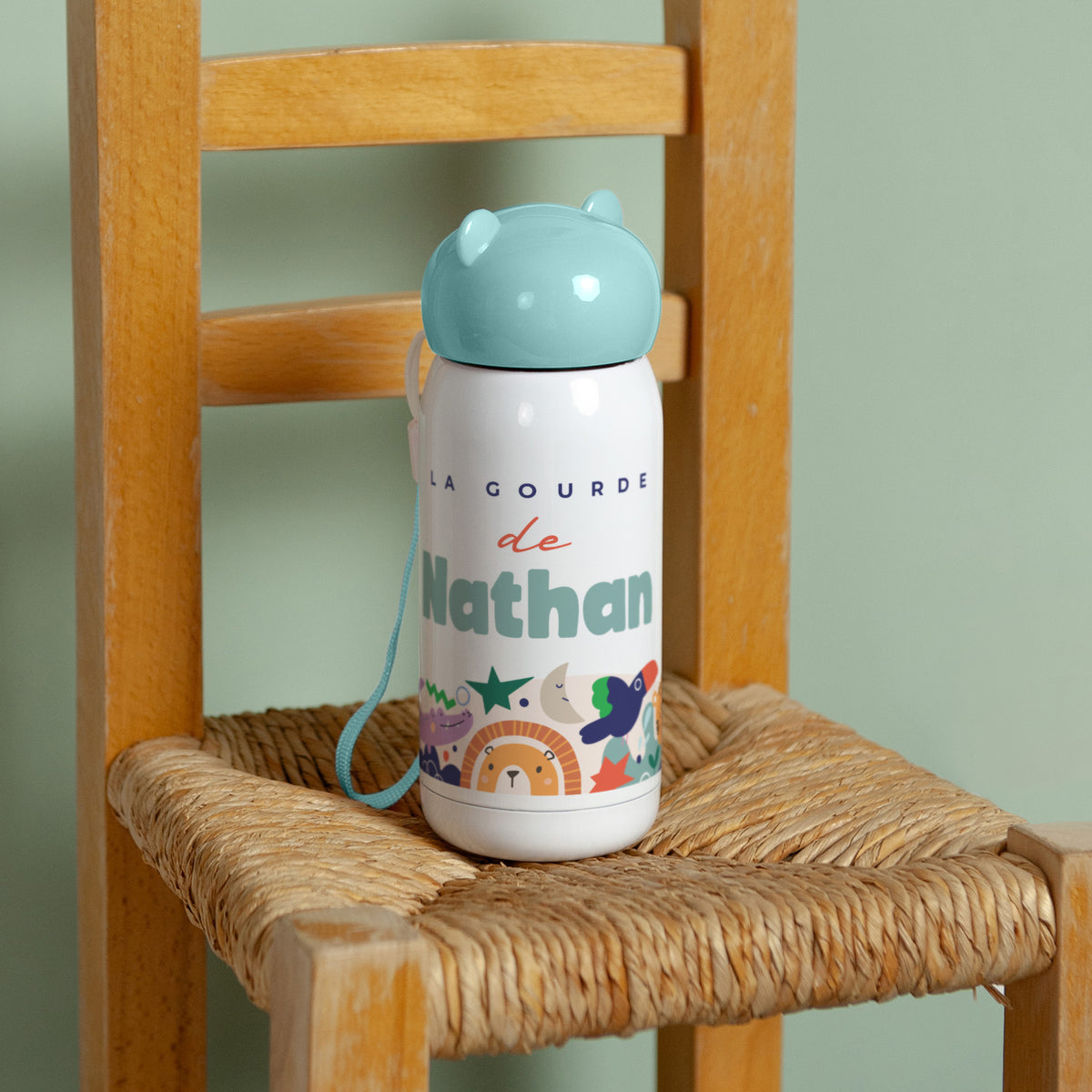 Gourde enfant Bleue, 32 cl Mini Roi photo N° 4