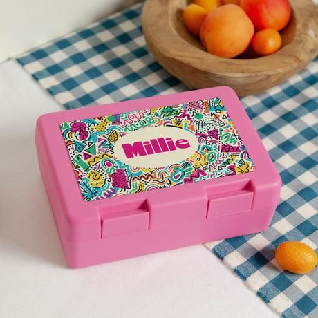 Boite goûter Rose Color Boom