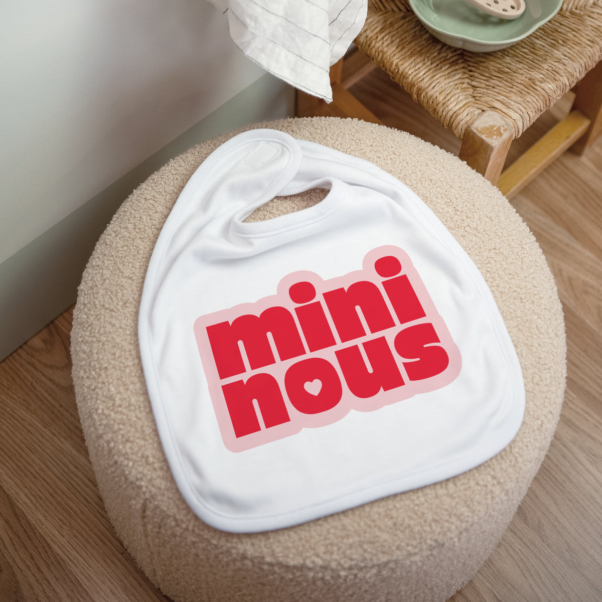 Bavoir Naissance Tissu Mini Nous photo N° 1