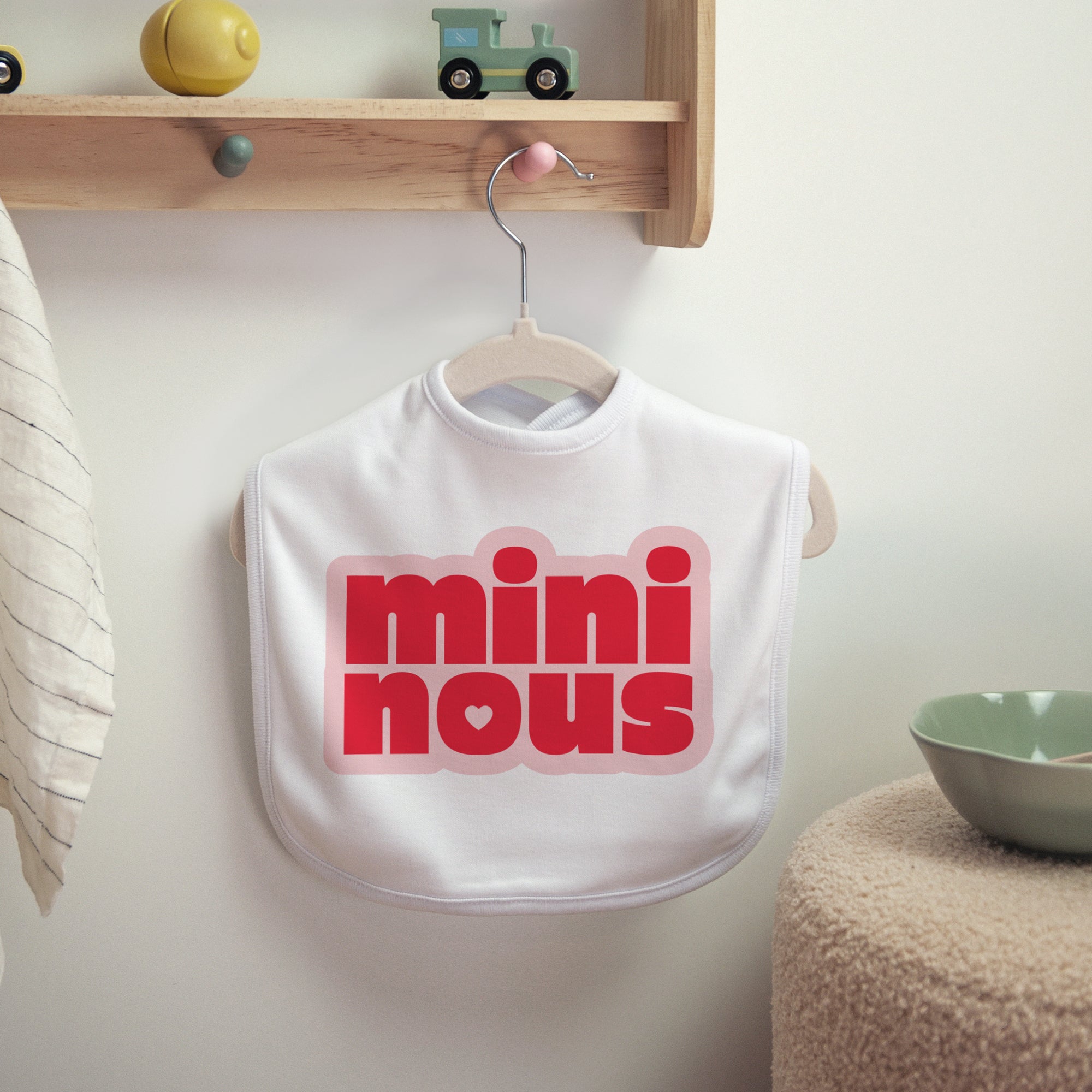 Bavoir Naissance Tissu Mini Nous photo N° 2