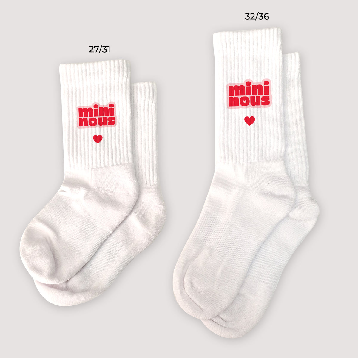 Chaussettes enfant Naissance Blanches Mini Nous photo N° 1