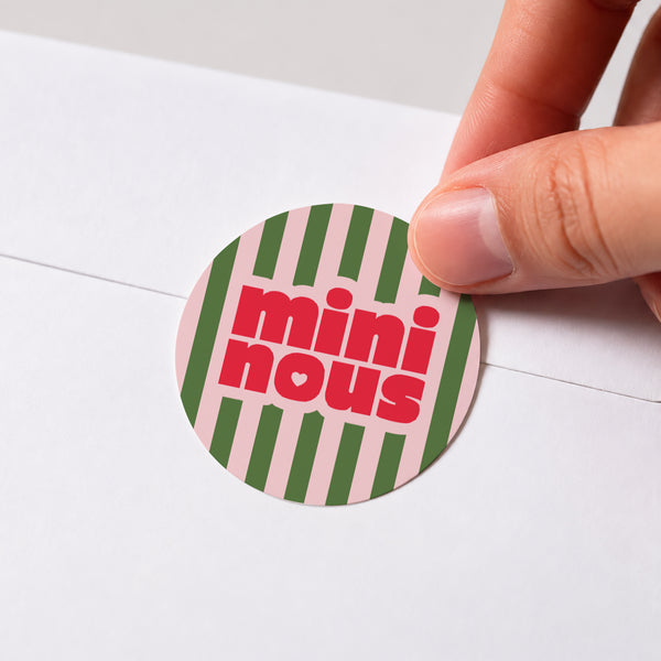 Sticker Naissance Rond Mini Nous photo