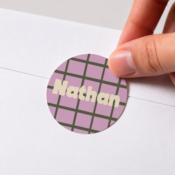 Sticker Naissance Rond Traits d'Amour photo