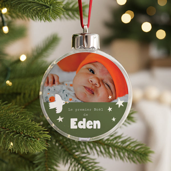 Boule de Noël Fin d'année Ronde Un Air de Bonheur photo