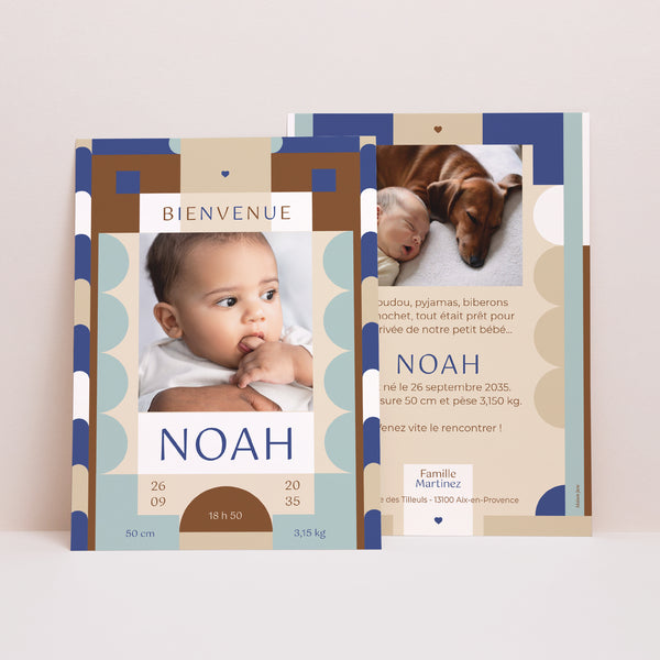 Faire-part Naissance Portrait Baby Riviera photo