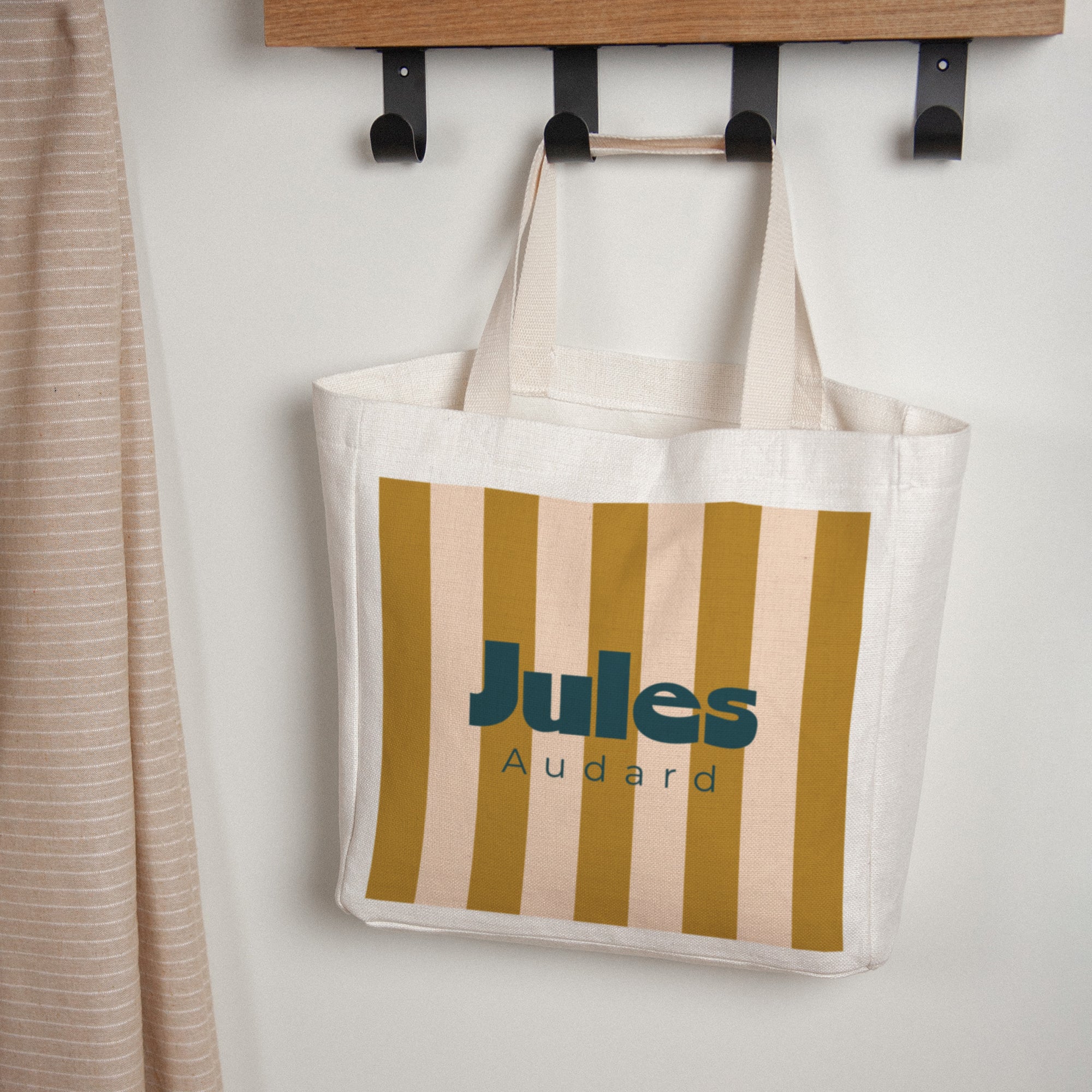Tote bag Anse en toile Rayures d'Écolier photo N° 1