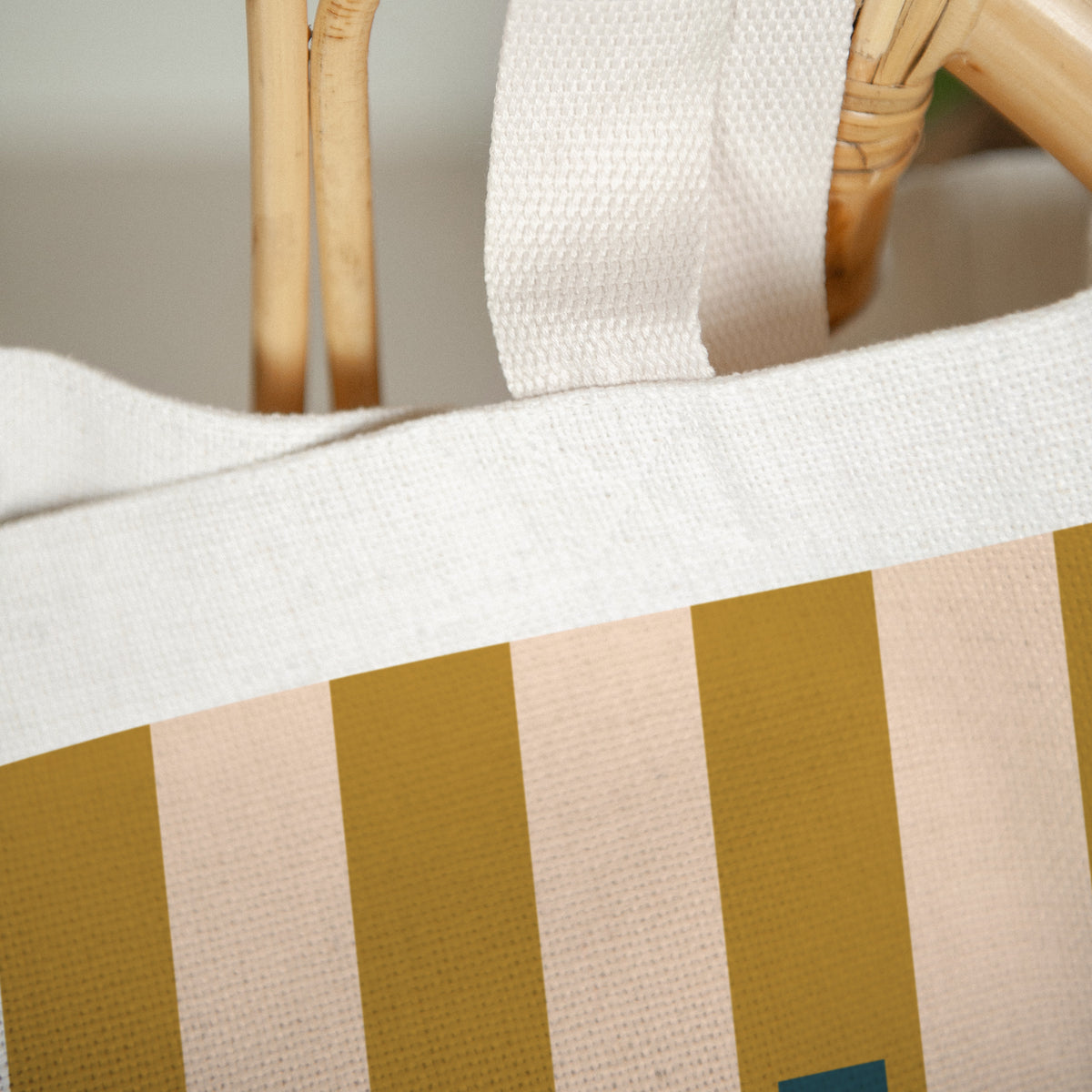 Tote bag Anse en toile Rayures d'Écolier photo N° 3