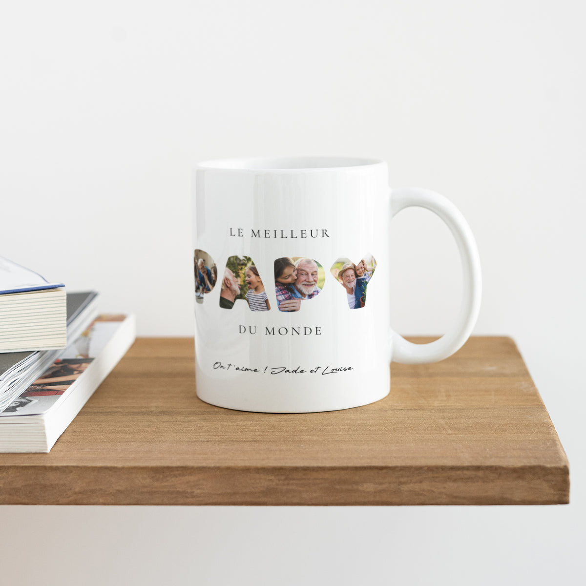 Mug Blanc Papy en souvenirs photo N° 4