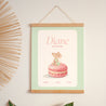 Affiche Naissance Portrait 30 x 40 cm Souris série macaron photo N° 1