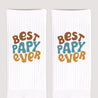 Chaussettes homme Blanches Best Papy Ever photo N° 3