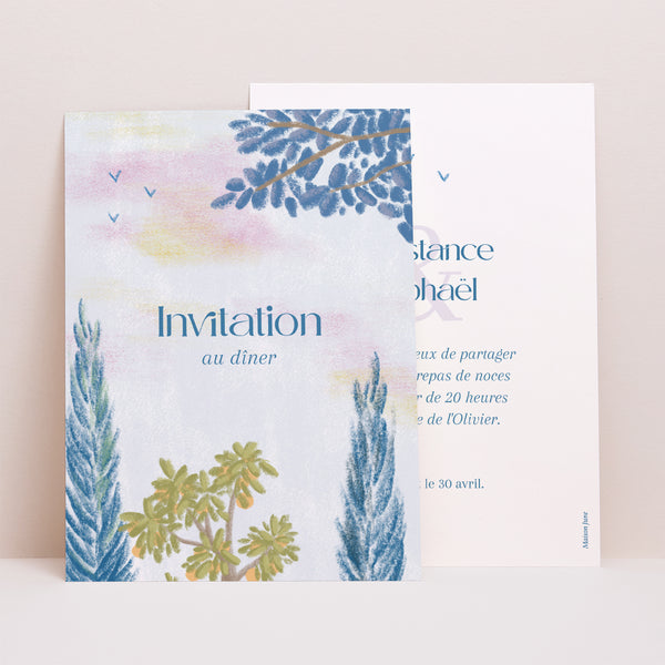 Invitations Mariage Portrait Échappée Provençale photo