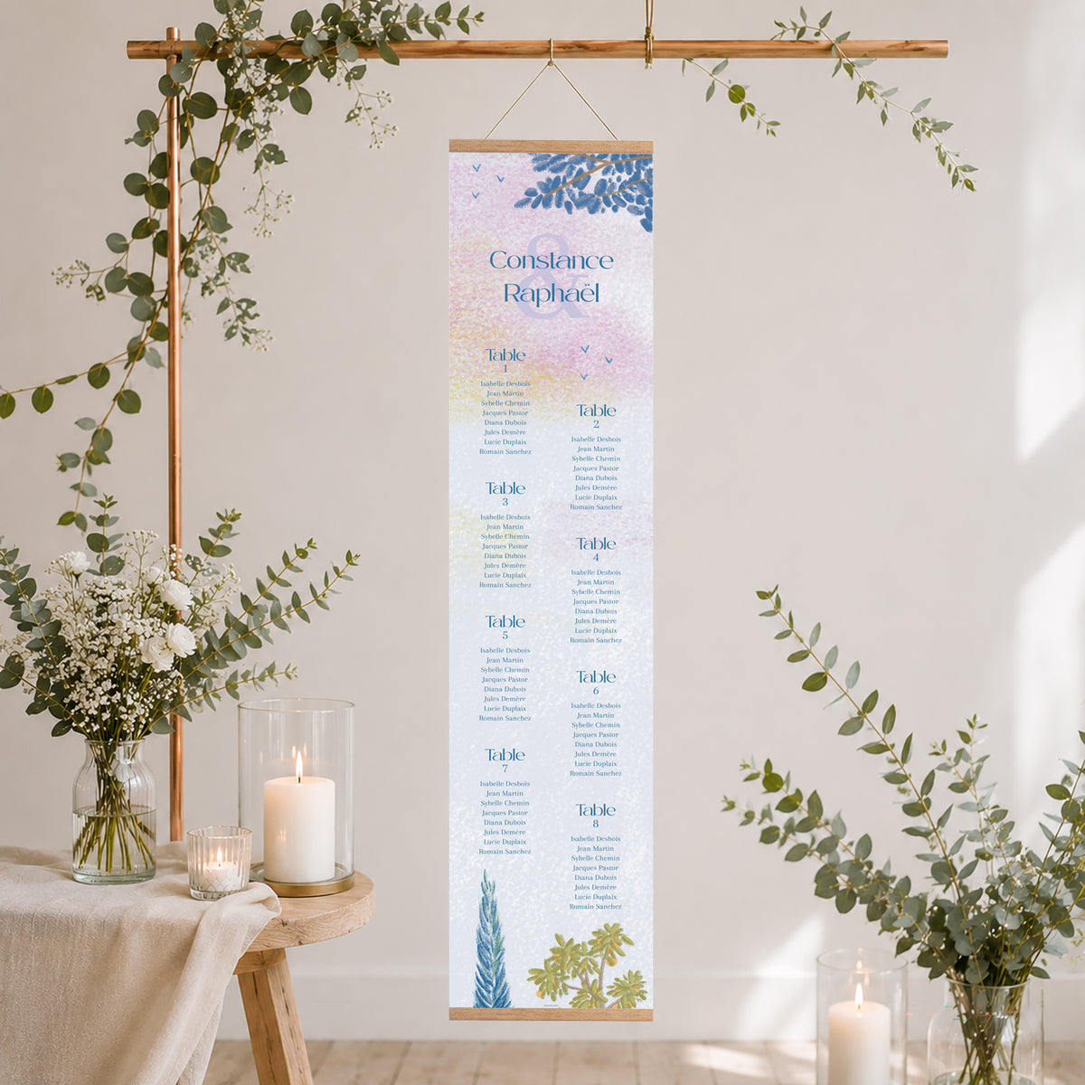 Plan de table Mariage Papier Échappée Provençale photo N° 2