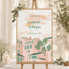 Panneau bienvenue Mariage Portrait 60 x 90 cm Fenêtre sur le Sud photo N° 1