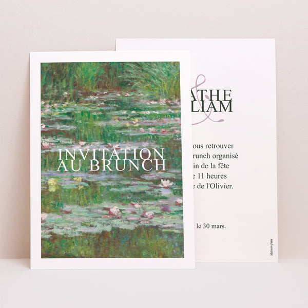 Invitations Mariage Portrait Rêverie à Giverny photo