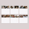 Calendrier Fin d'année 6 cartes 12 mois en images photo N° 4