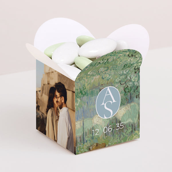 Boîte à dragées Mariage Ouverture papillon Les Beaux Jours photo