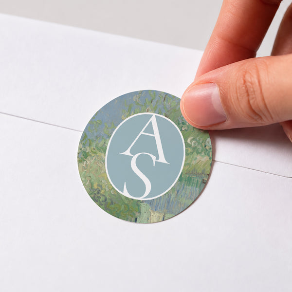 Sticker Mariage Rond Les Beaux Jours photo