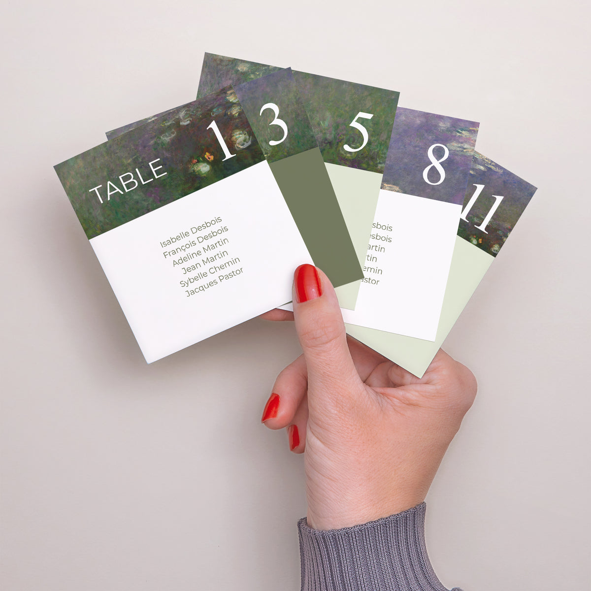 Plan de table Mariage Lot de 12 Reflets d’Amour photo N° 3