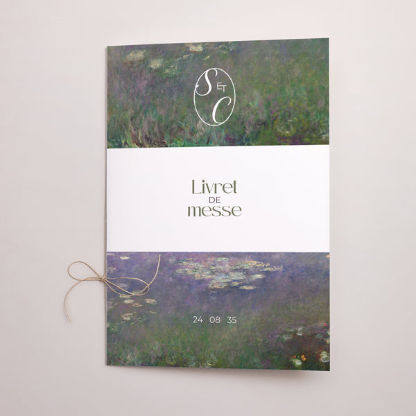Livret de messe Mariage Double volet Reflets d’Amour photo