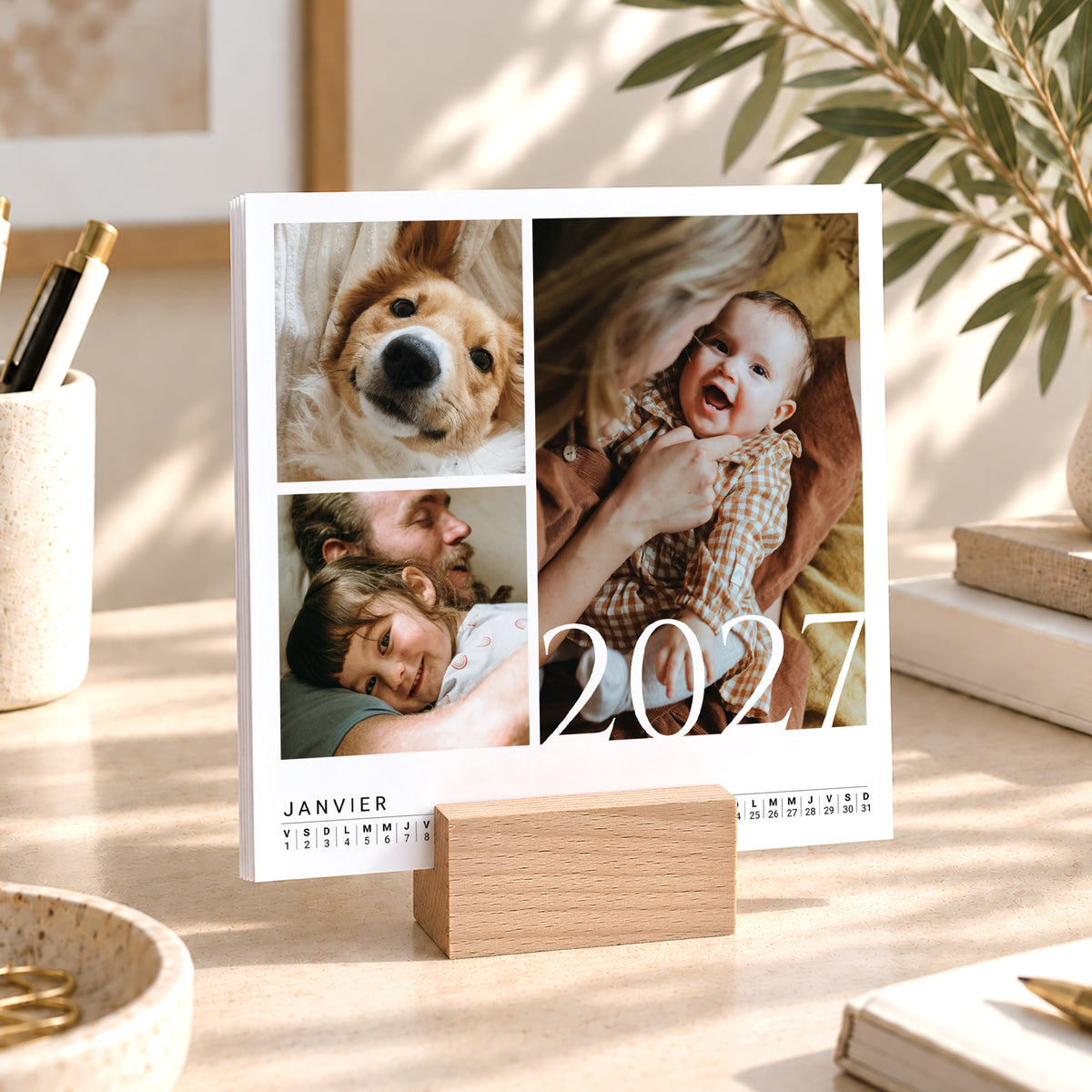 Calendrier Fin d'année 6 cartes Au fil des mois photo N° 1