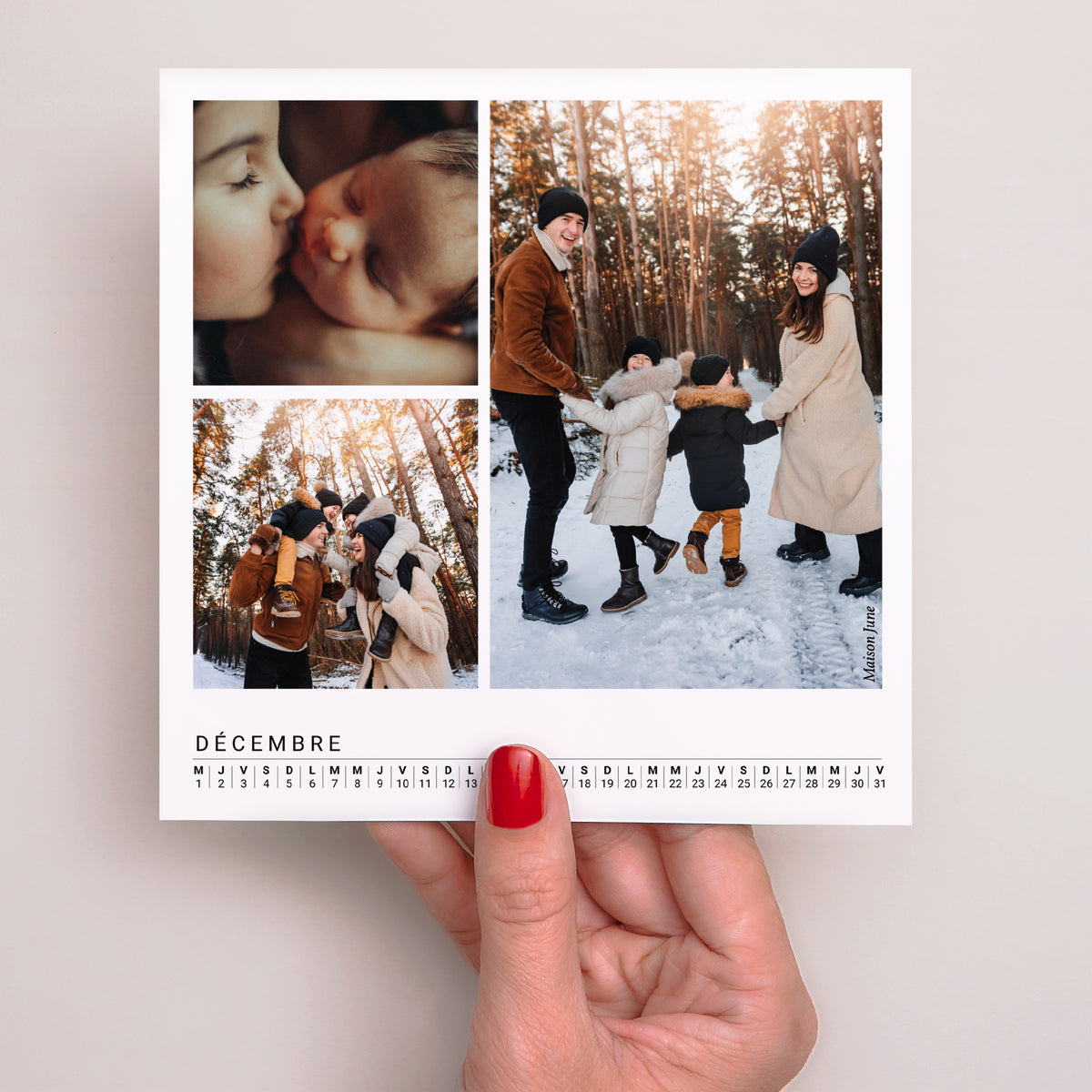 Calendrier Fin d'année 6 cartes Au fil des mois photo N° 5