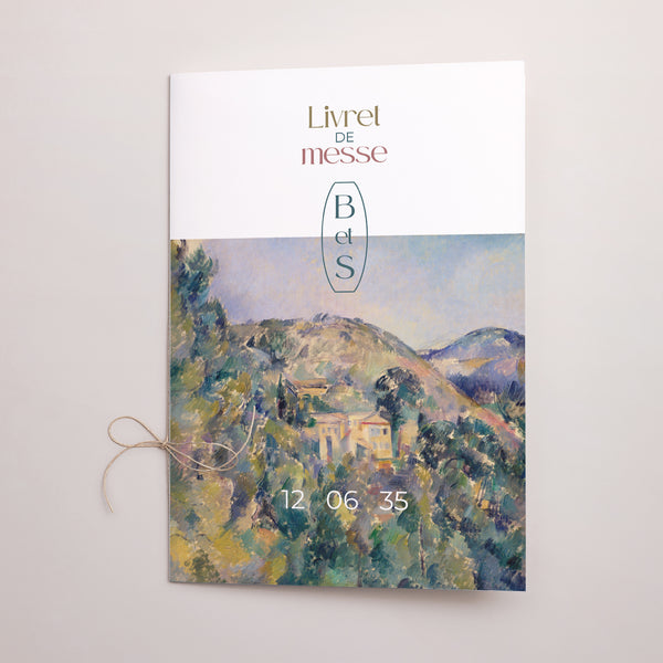 Livret de messe Mariage Double volet Paysage d'été photo