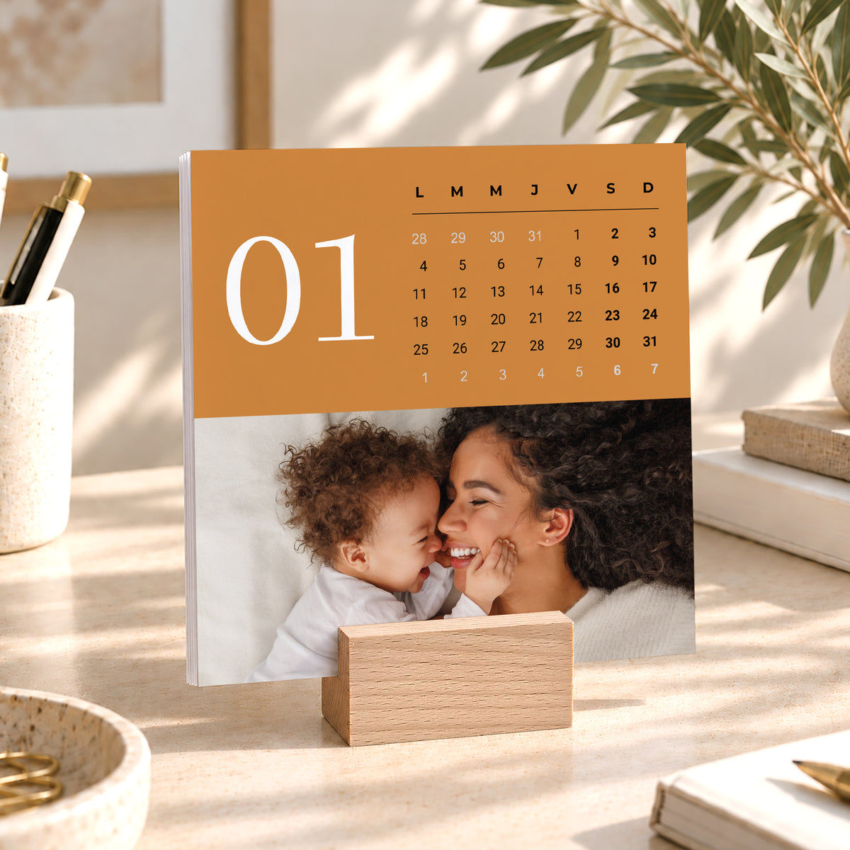 Calendrier Fin d'année 6 cartes Tranches de vie photo N° 1