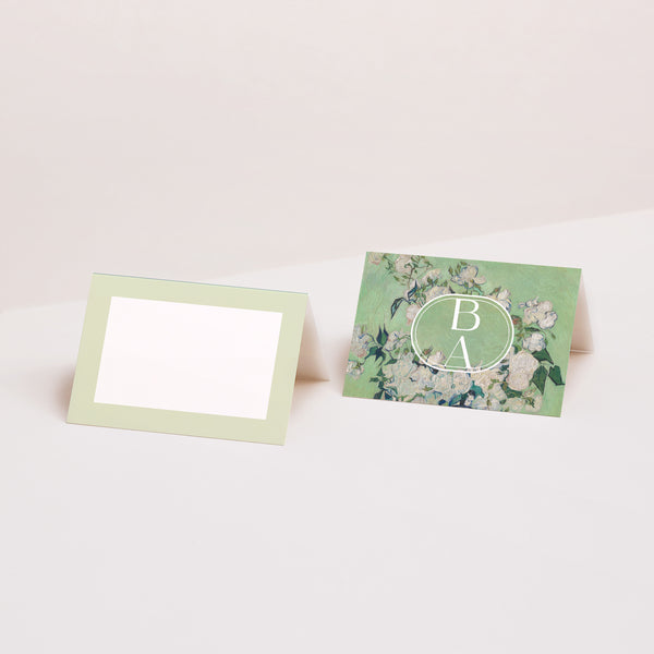 Marque-place Mariage 2 volets Le Bouquet Vert photo