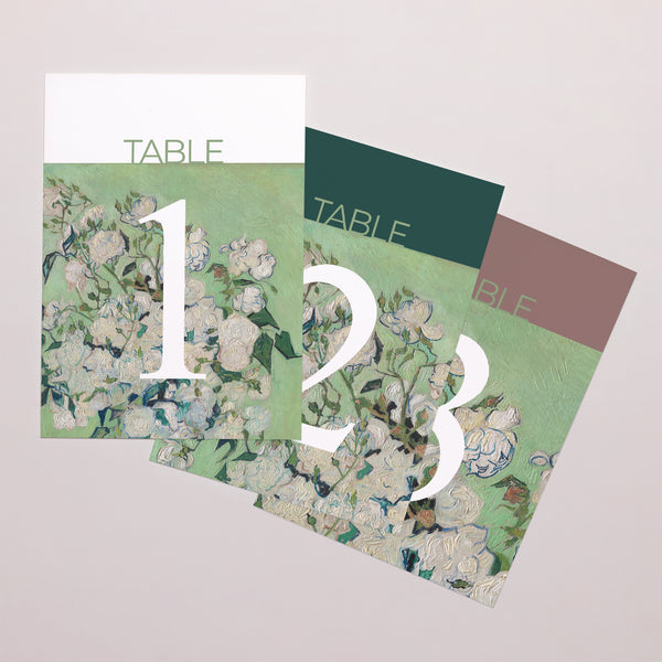 Marque table Mariage Rectangle Le Bouquet Vert photo