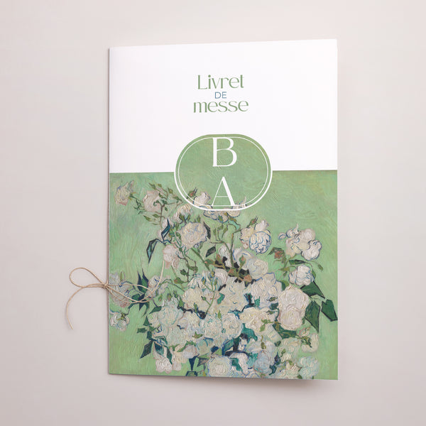 Livret de messe Mariage Double volet Le Bouquet Vert photo