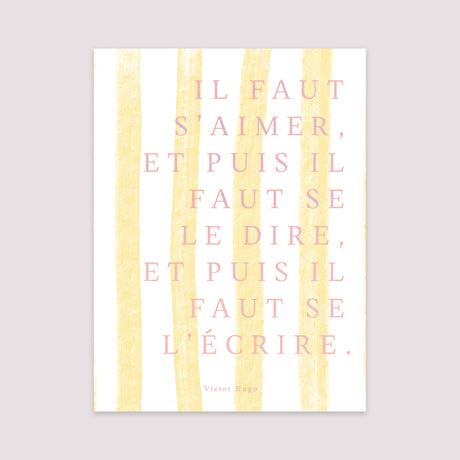 Affiche Portrait 30 x 40 cm Il faut s'aimer