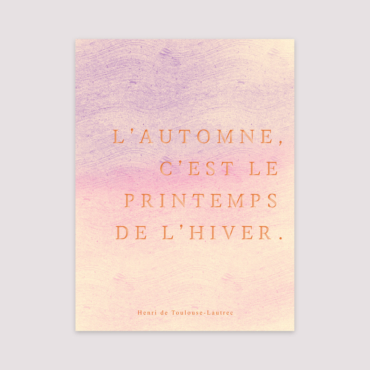 Affiche Portrait 30 x 40 cm Printemps de l'hiver photo N° 2