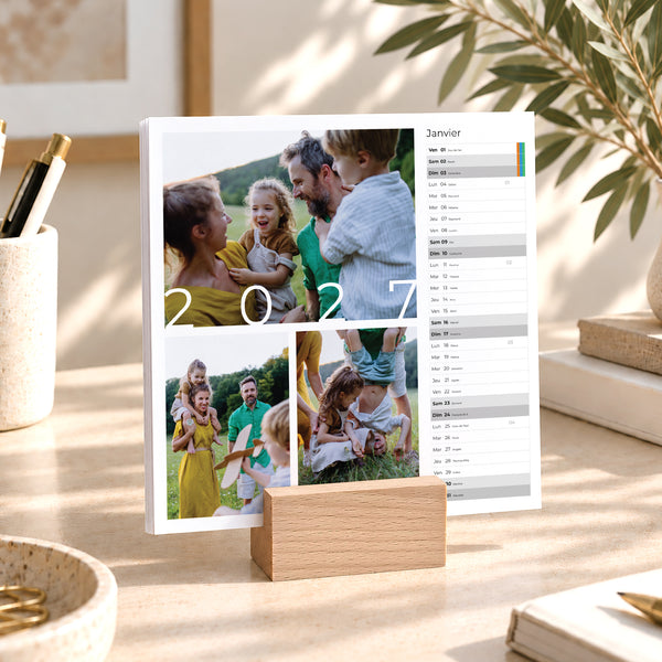 Calendrier Fin d'année 6 cartes Instants choisis photo