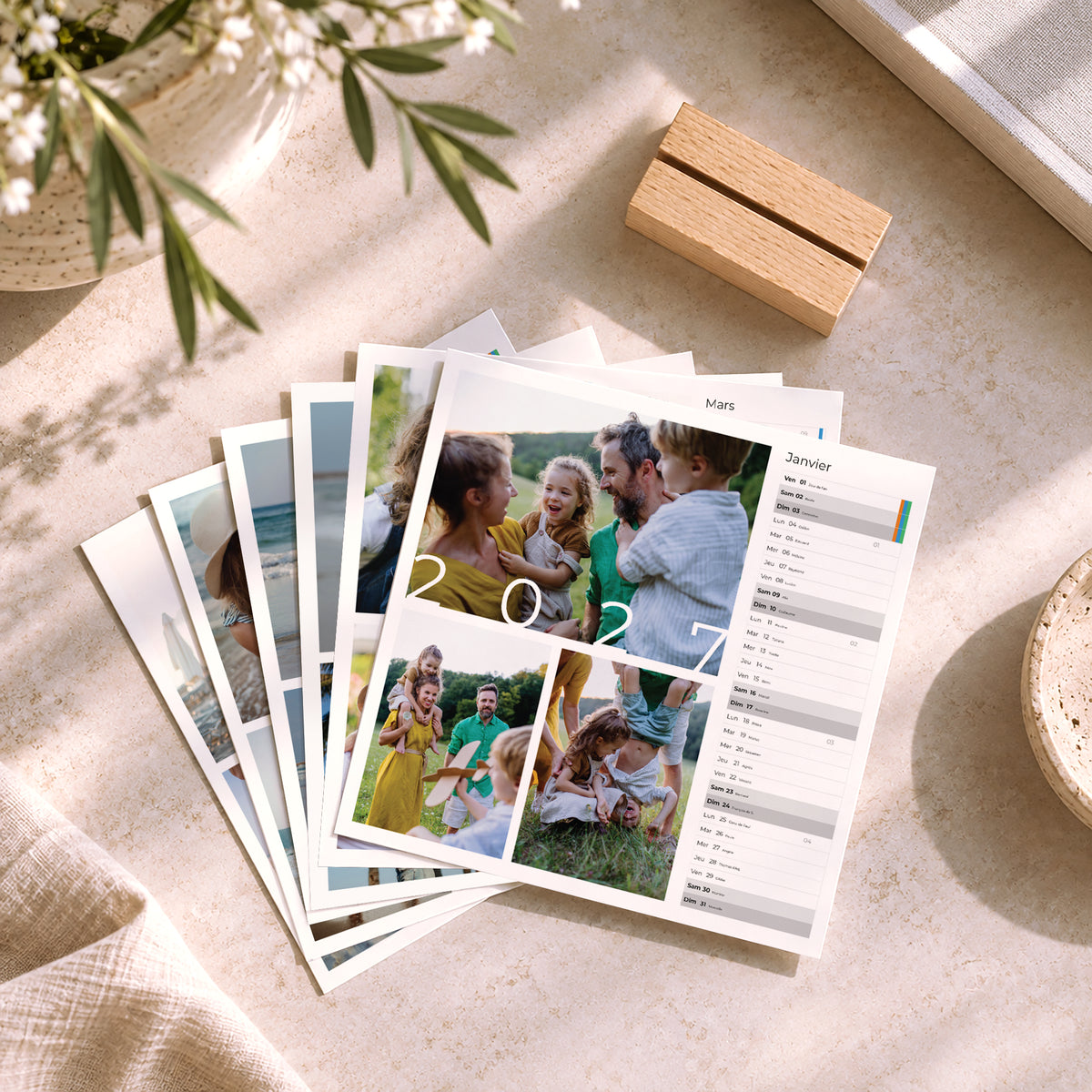 Calendrier Fin d'année 6 cartes Instants choisis photo N° 2