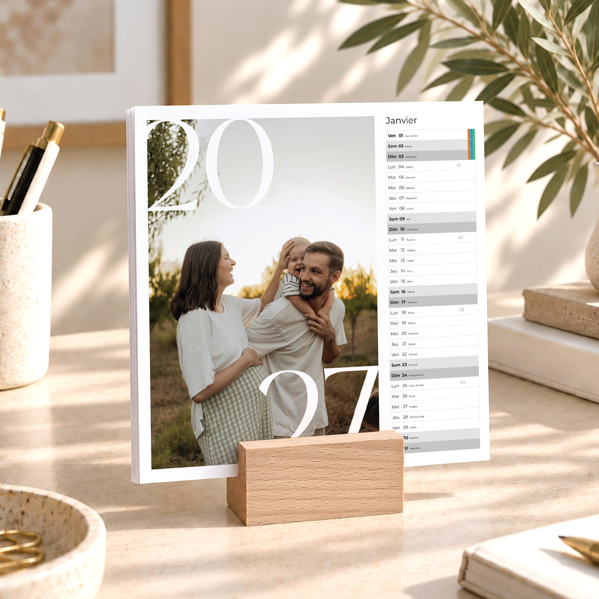 Calendrier Fin d'année 6 cartes Éclats d’année photo N° 1