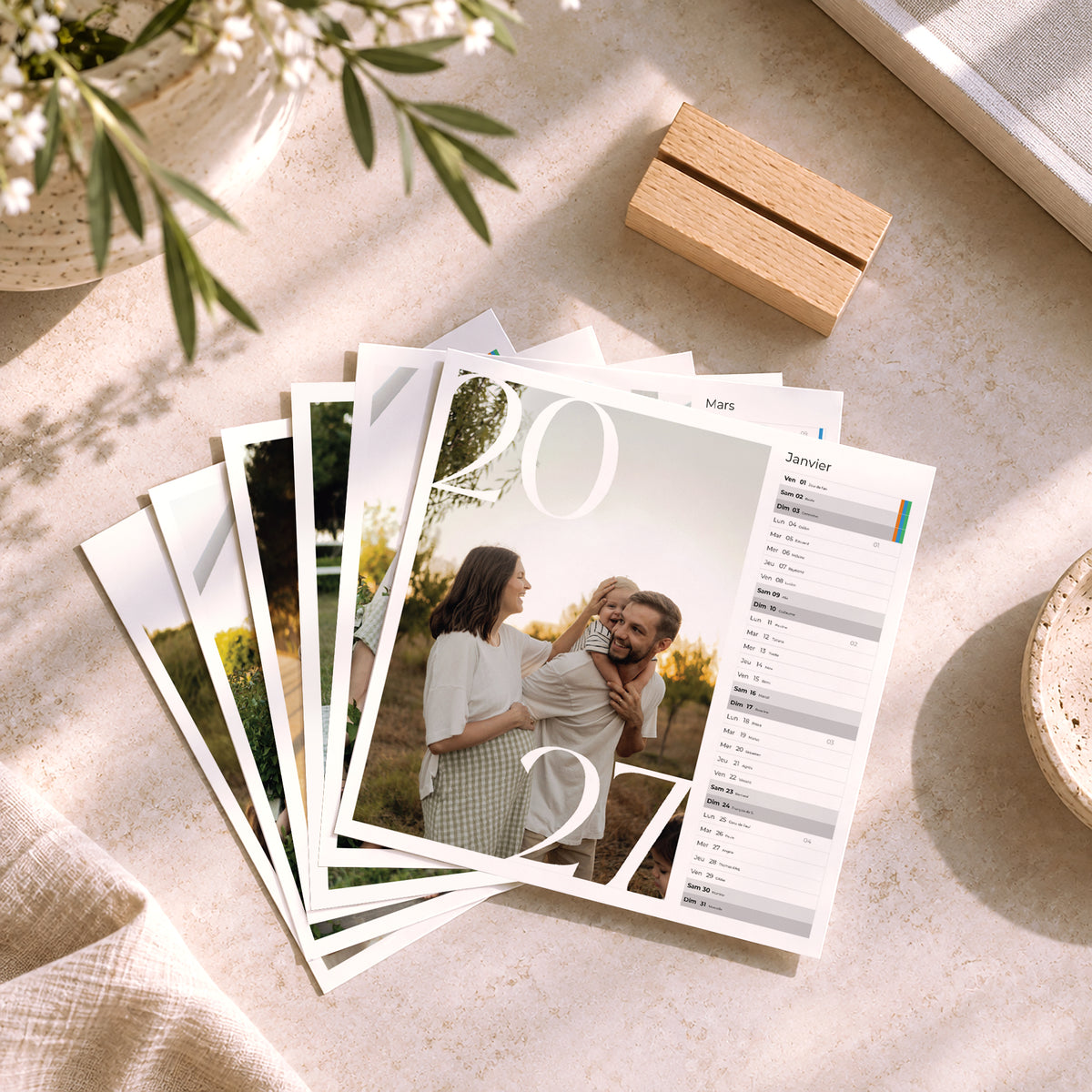 Calendrier Fin d'année 6 cartes Éclats d’année photo N° 2