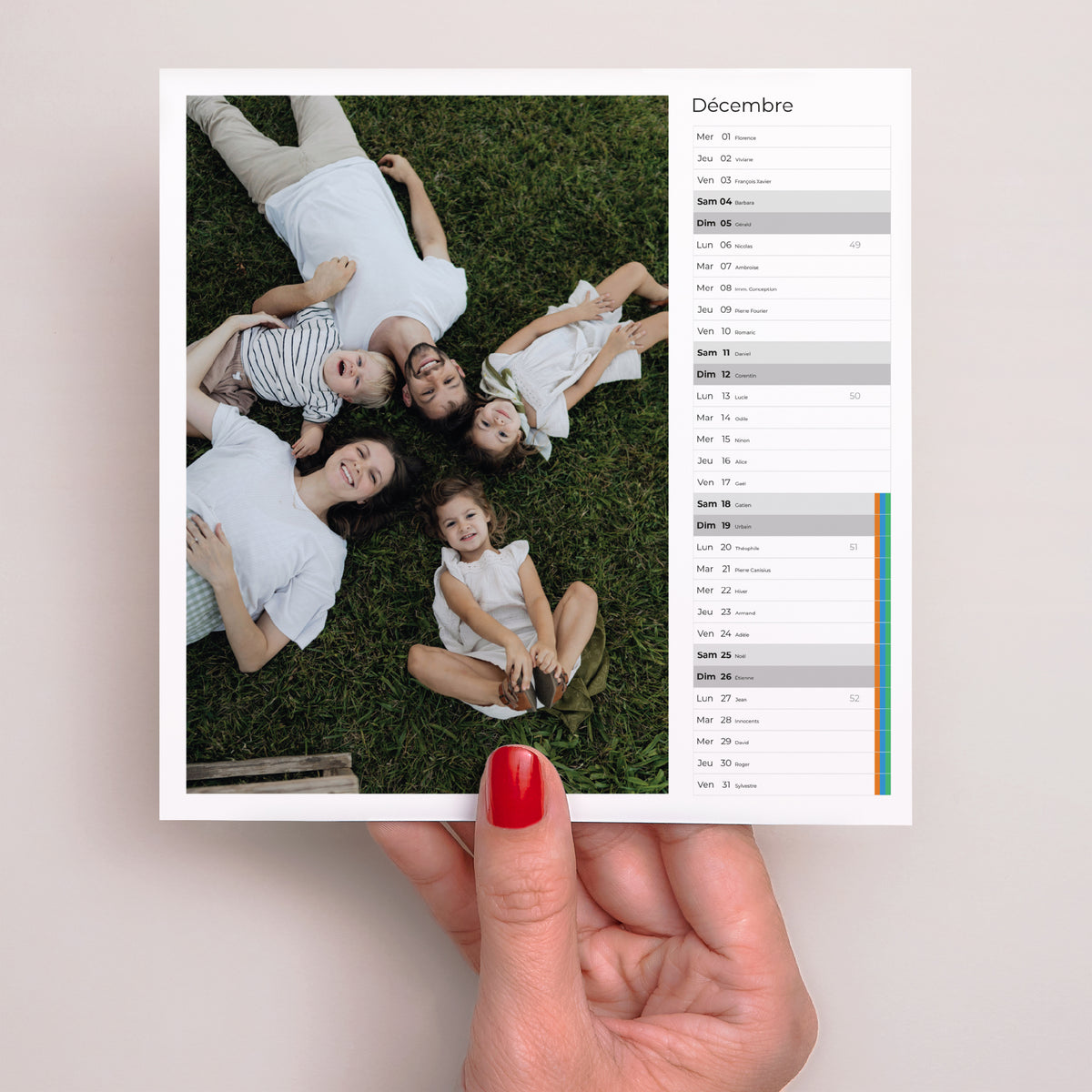 Calendrier Fin d'année 6 cartes Éclats d’année photo N° 5