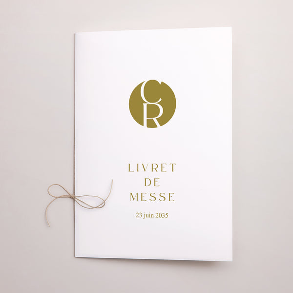 Livret de messe Mariage Double volet Duo photo